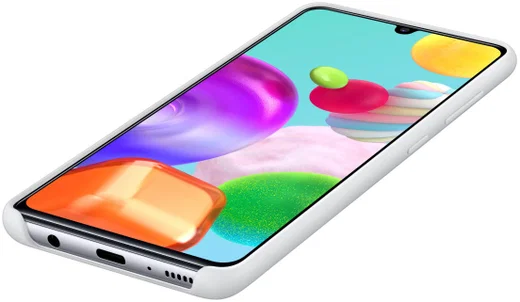 Origineel Samsung Galaxy A41 Hoesje Silicone Back Cover Wit afbeelding 5