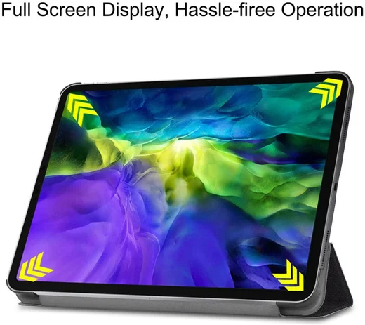 Apple iPad Pro 11 (2018/2020/2021) Tri-fold Hoes met Print Don't Touch afbeelding 8