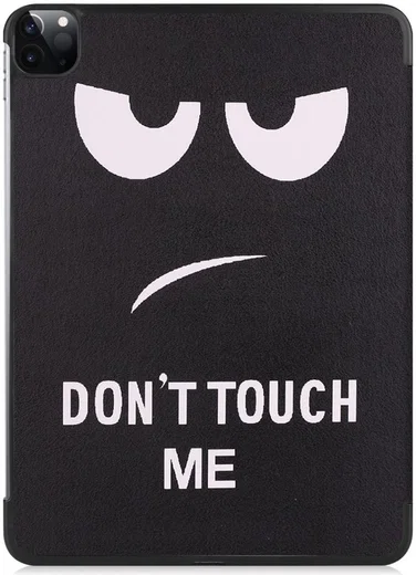 Apple iPad Pro 11 (2018/2020/2021) Tri-fold Hoes met Print Don't Touch afbeelding 3