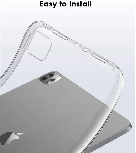 Apple iPad Pro 12.9 2018 / 2020 TPU Hoes Transparant afbeelding 3