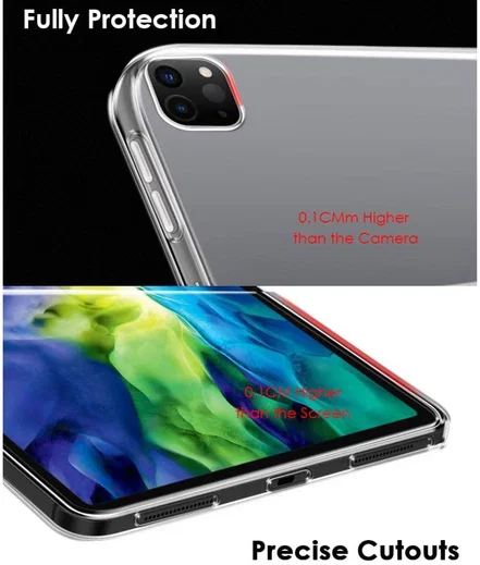 Apple iPad Pro 12.9 2018 / 2020 TPU Hoes Transparant afbeelding 4