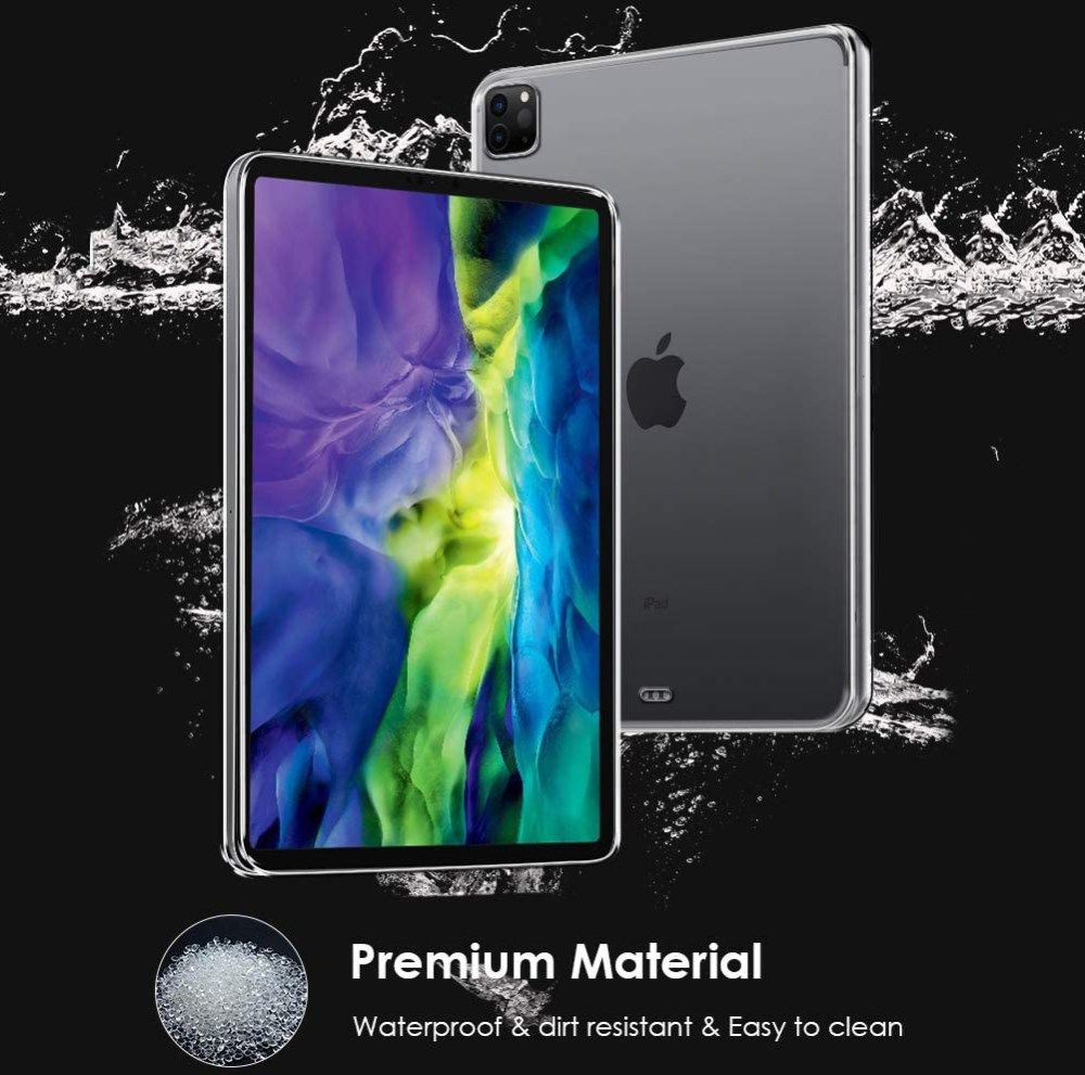 Apple iPad Pro 12.9 2018 / 2020 TPU Hoes Transparant afbeelding 5