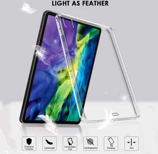 Apple iPad Pro 12.9 2018 / 2020 TPU Hoes Transparant afbeelding 6