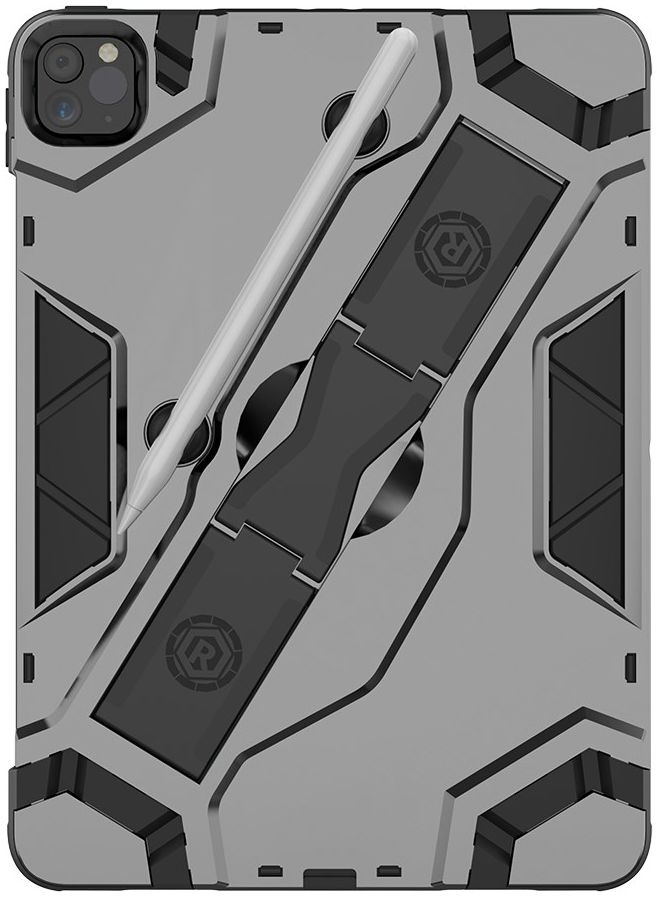 Apple iPad Pro 11 (2018/2020/2021) Shockproof Kickstand Hoes Zwart afbeelding 3