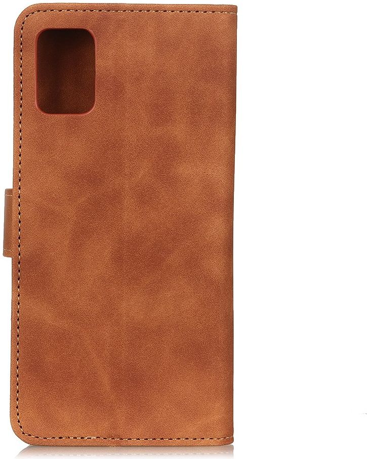 KHAZNEH Samsung Galaxy A41 Hoesje Retro Wallet Book Case Bruin afbeelding 4
