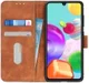 KHAZNEH Samsung Galaxy A41 Hoesje Retro Wallet Book Case Bruin afbeelding 1