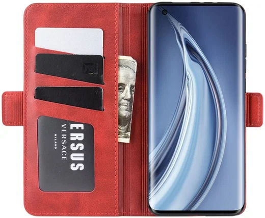Xiaomi Mi 10 / Mi 10 Pro Stand Portemonnee Hoesje Rood afbeelding 1