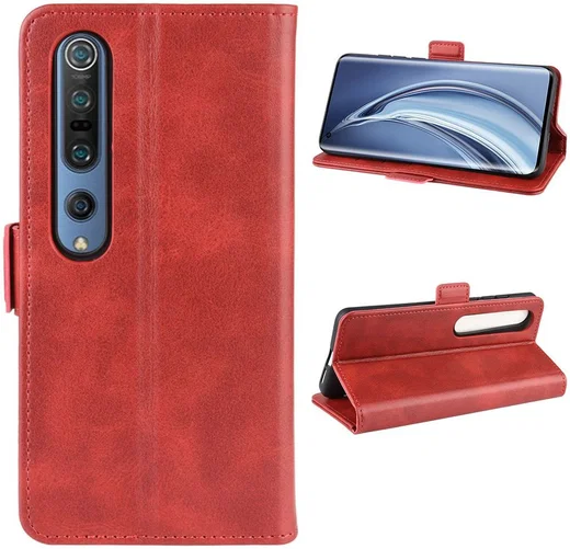 Xiaomi Mi 10 / Mi 10 Pro Stand Portemonnee Hoesje Rood afbeelding 5