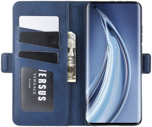 Xiaomi Mi 10 / Mi 10 Pro Stand Portemonnee Hoesje Blauw afbeelding 1