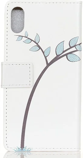 Alcatel 1B (2020) Book Case Hoesje Wallet met Print Two Owls in a Tree afbeelding 3