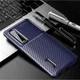 Oppo Find X2 Pro Hoesje Geborsteld Carbon Blauw afbeelding 2