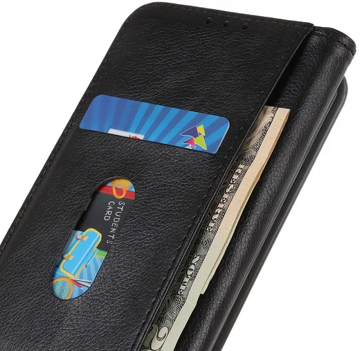OnePlus 8 Hoesje Portemonnee Stand Wallet Case Zwart afbeelding 6