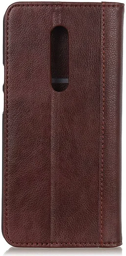 OnePlus 8 Hoesje Portemonnee Stand Wallet Case Bruin afbeelding 4
