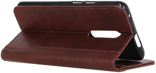 OnePlus 8 Hoesje Portemonnee Stand Wallet Case Bruin afbeelding 7