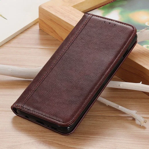 OnePlus 8 Hoesje Portemonnee Stand Wallet Case Bruin afbeelding 9