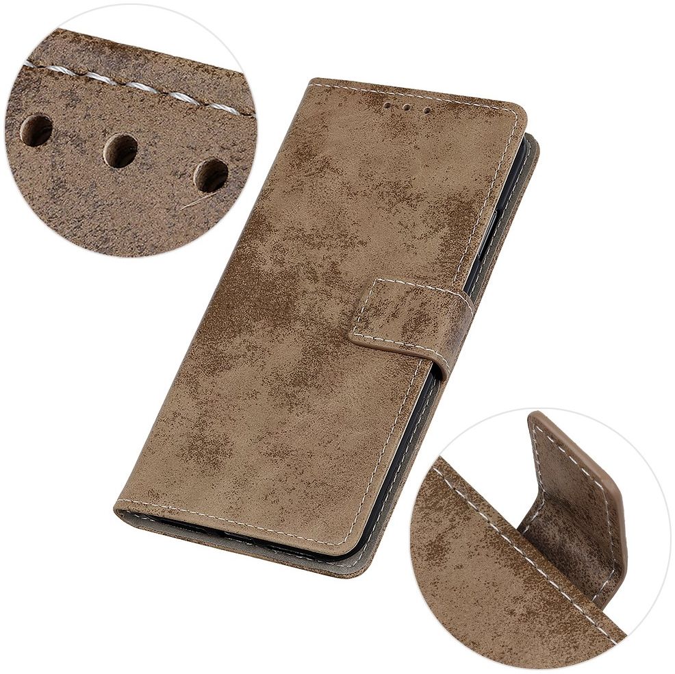 OnePlus 8 Vintage Portemonnee Stand Hoesje Lichtbruin afbeelding 10