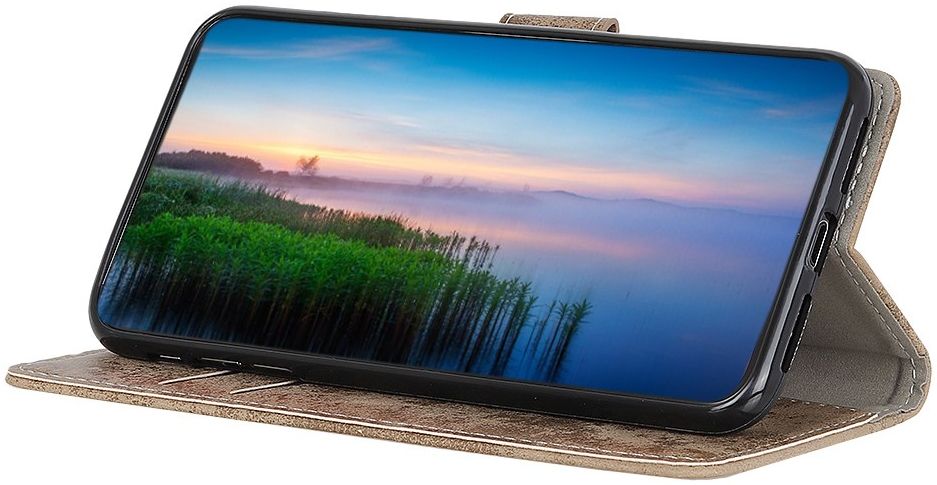 OnePlus 8 Vintage Portemonnee Stand Hoesje Lichtbruin afbeelding 5