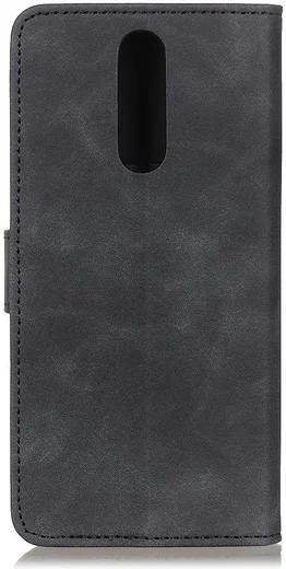 KHAZNEH OnePlus 8 Hoesje Retro Wallet Book Case Zwart afbeelding 4