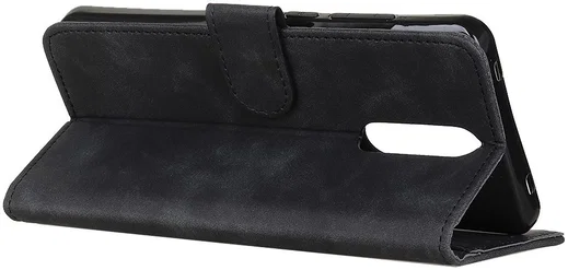 KHAZNEH OnePlus 8 Hoesje Retro Wallet Book Case Zwart afbeelding 7