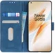 KHAZNEH OnePlus 8 Hoesje Retro Wallet Book Case Blauw afbeelding 1