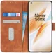 KHAZNEH OnePlus 8 Hoesje Retro Wallet Book Case Bruin afbeelding 1