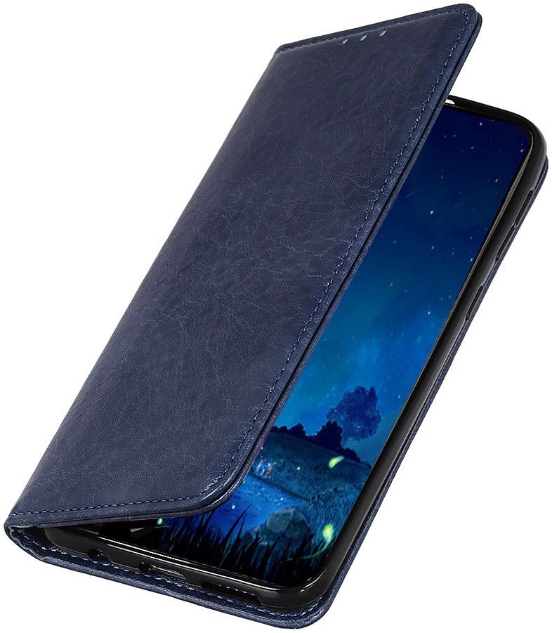 OnePlus 8 Pro Crazy Horse Portemonnee Hoesje Blauw afbeelding 2