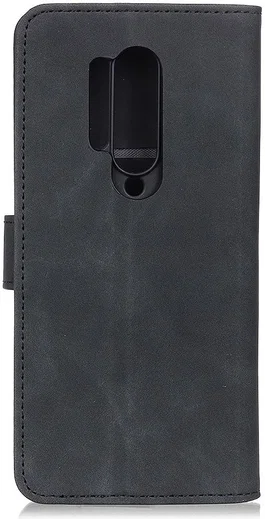 KHAZNEH OnePlus 8 Pro Hoesje Retro Wallet Book Case Zwart afbeelding 3