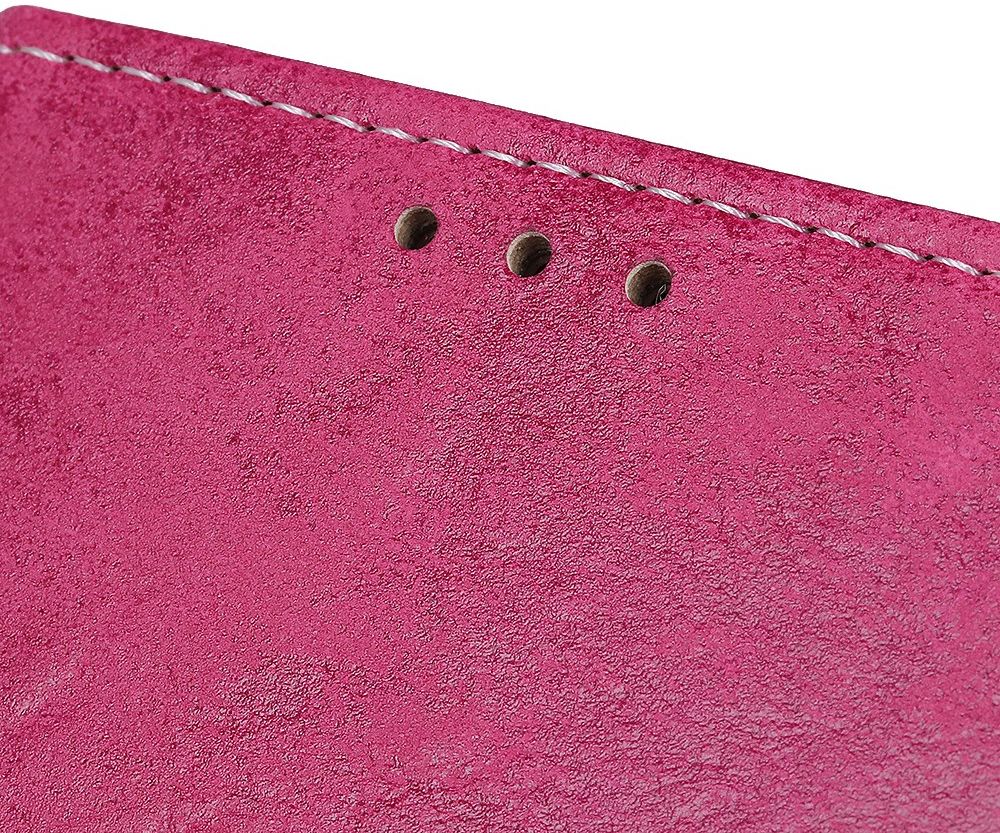 OnePlus 8 Pro Vintage Portemonnee Stand Hoesje Roze afbeelding 9