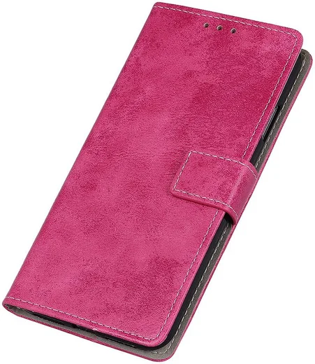 OnePlus 8 Pro Vintage Portemonnee Stand Hoesje Roze afbeelding 2