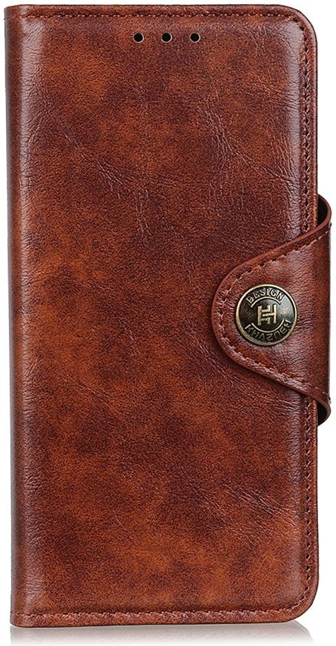 OnePlus 8 Pro Hoesje Portemonnee Luxe Wallet Case Bruin afbeelding 6