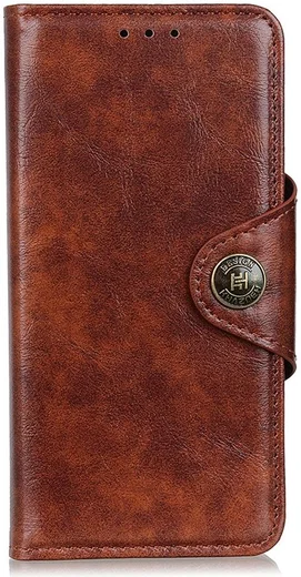 OnePlus 8 Pro Hoesje Portemonnee Luxe Wallet Case Bruin afbeelding 6