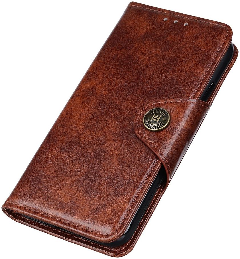 OnePlus 8 Pro Hoesje Portemonnee Luxe Wallet Case Bruin afbeelding 5
