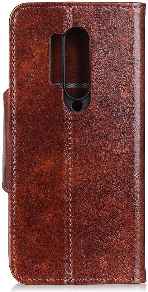 OnePlus 8 Pro Hoesje Portemonnee Luxe Wallet Case Bruin afbeelding 7