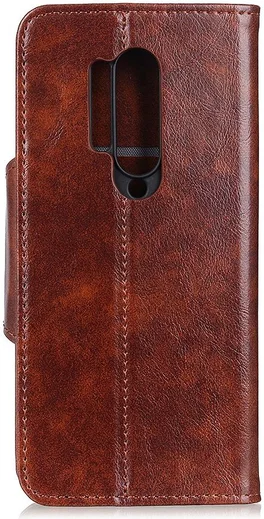 OnePlus 8 Pro Hoesje Portemonnee Luxe Wallet Case Bruin afbeelding 7