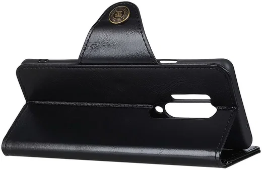 OnePlus 8 Pro Hoesje Portemonnee Luxe Wallet Case Zwart afbeelding 7