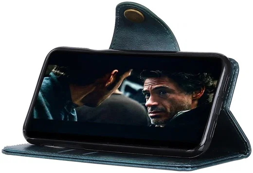 OnePlus 8 Pro Hoesje Portemonnee Luxe Wallet Case Blauw afbeelding 4