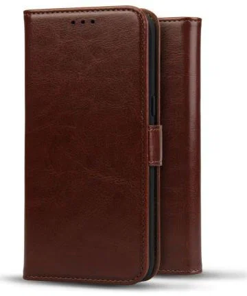 Rosso Element LG K40S Hoesje Book Cover Wallet Case Bruin afbeelding 2