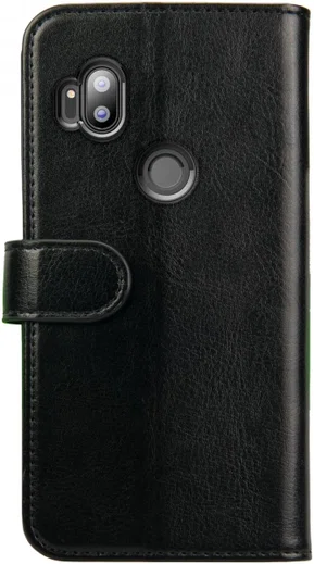 Rosso Element Motorola One Hyper Hoesje Book Cover Wallet Case Zwart afbeelding 2
