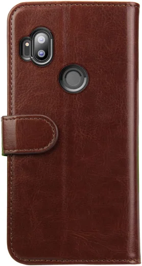 Rosso Element Motorola One Hyper Hoesje Book Cover Wallet Case Bruin afbeelding 5