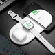 Baseus 3-in-1 18W Draadloze Oplader Smartphone Apple Watch AirPods Wit afbeelding 1