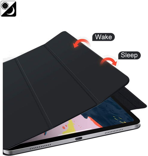 Apple iPad Pro 12.9 2018 / 2020 Hoes Tri-Fold Folio Zwart afbeelding 5