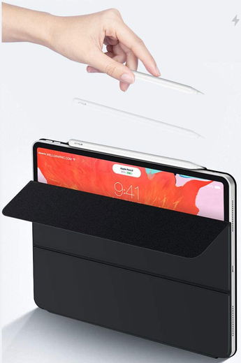 Apple iPad Pro 12.9 2018 / 2020 Hoes Tri-Fold Folio Zwart afbeelding 6