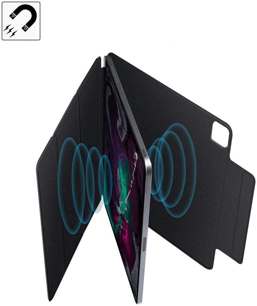 Apple iPad Pro 12.9 2018 / 2020 Hoes Tri-Fold Folio Zwart afbeelding 7