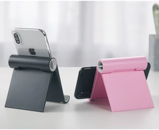 Universele Opvouwbare Smartphone standaard Zwart afbeelding 2