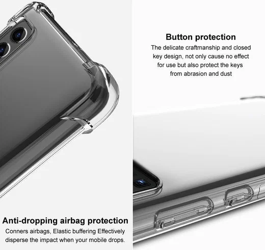 IMAK OnePlus 8 Hoesje Flexibel TPU met Screenprotector Matte Zwart afbeelding 7