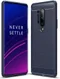 OnePlus 8 Pro Hoesje TPU Gebordsteld Blauw afbeelding 1