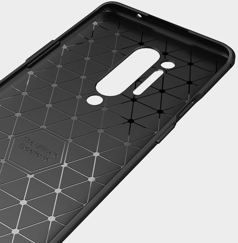 OnePlus 8 Pro Hoesje TPU Gebordsteld Blauw afbeelding 9