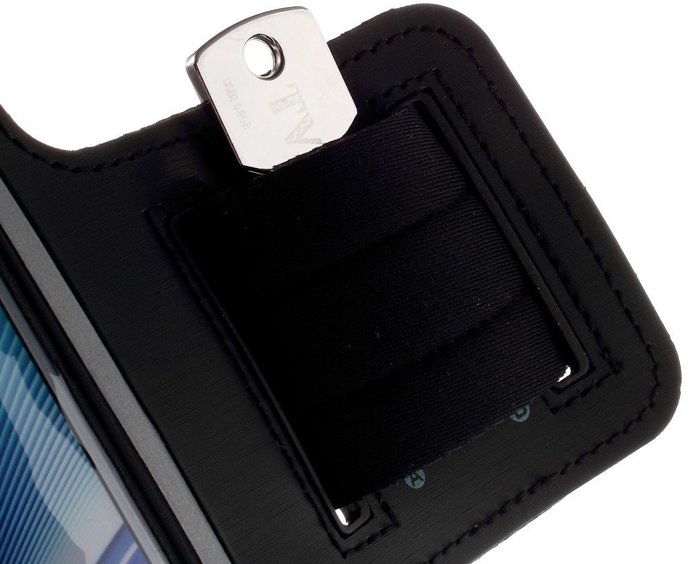 Universele Hardloop Armband en Sporthoesje voor Telefoons Groot Zwart afbeelding 11