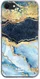 HappyCase iPhone SE 2020/2022 Hoesje Flexibel TPU Blauw Marmer Print afbeelding 1