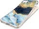 HappyCase iPhone SE 2020/2022 Hoesje Flexibel TPU Blauw Marmer Print afbeelding 9